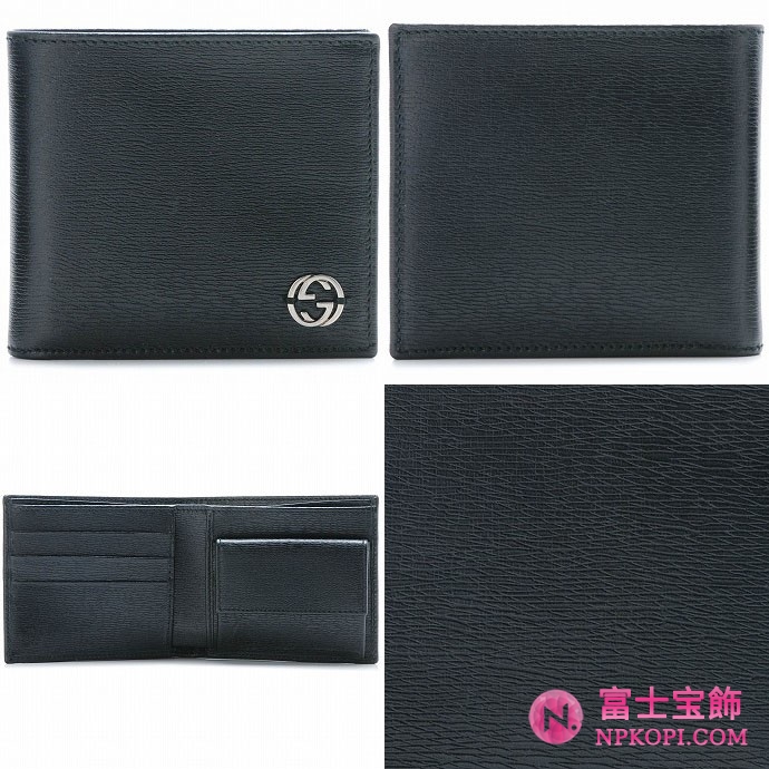 GUCCI/グッチ 2012年春夏新作CHELSEA MEN'S2つ折り財布 256336 ARU0N 1000 